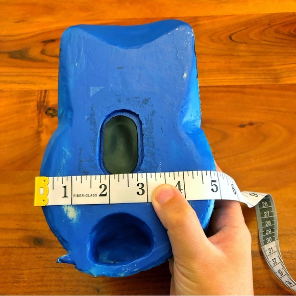 Vintage Rear F1 Car On Top Blue Cap with Black & White Checkered Coin Piggy Tank - Picture 9 of 12